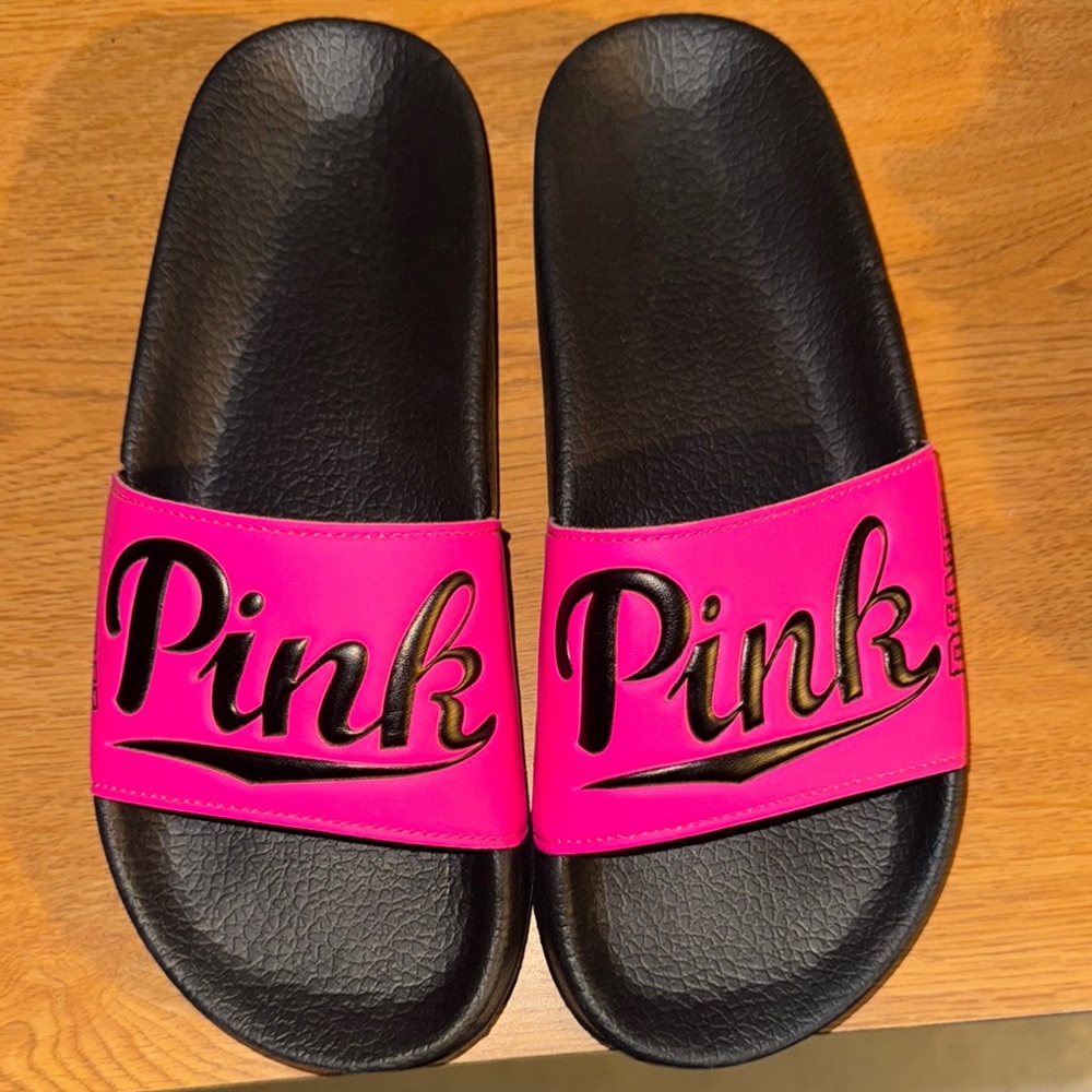 VS Pink NATION Slide Sandals